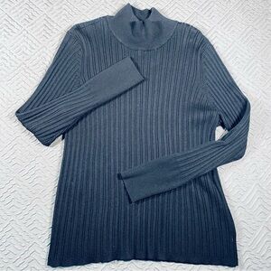 NEW Lane Bryant x Glamour Collab Black Turtleneck Sweater 26/28